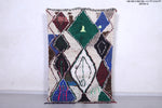 Vintage handmade berber rug 4.1 X 6.5 Feet