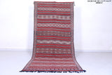 vintage handwoven kilim, 4.4 x 9.2 Feet Runner rug