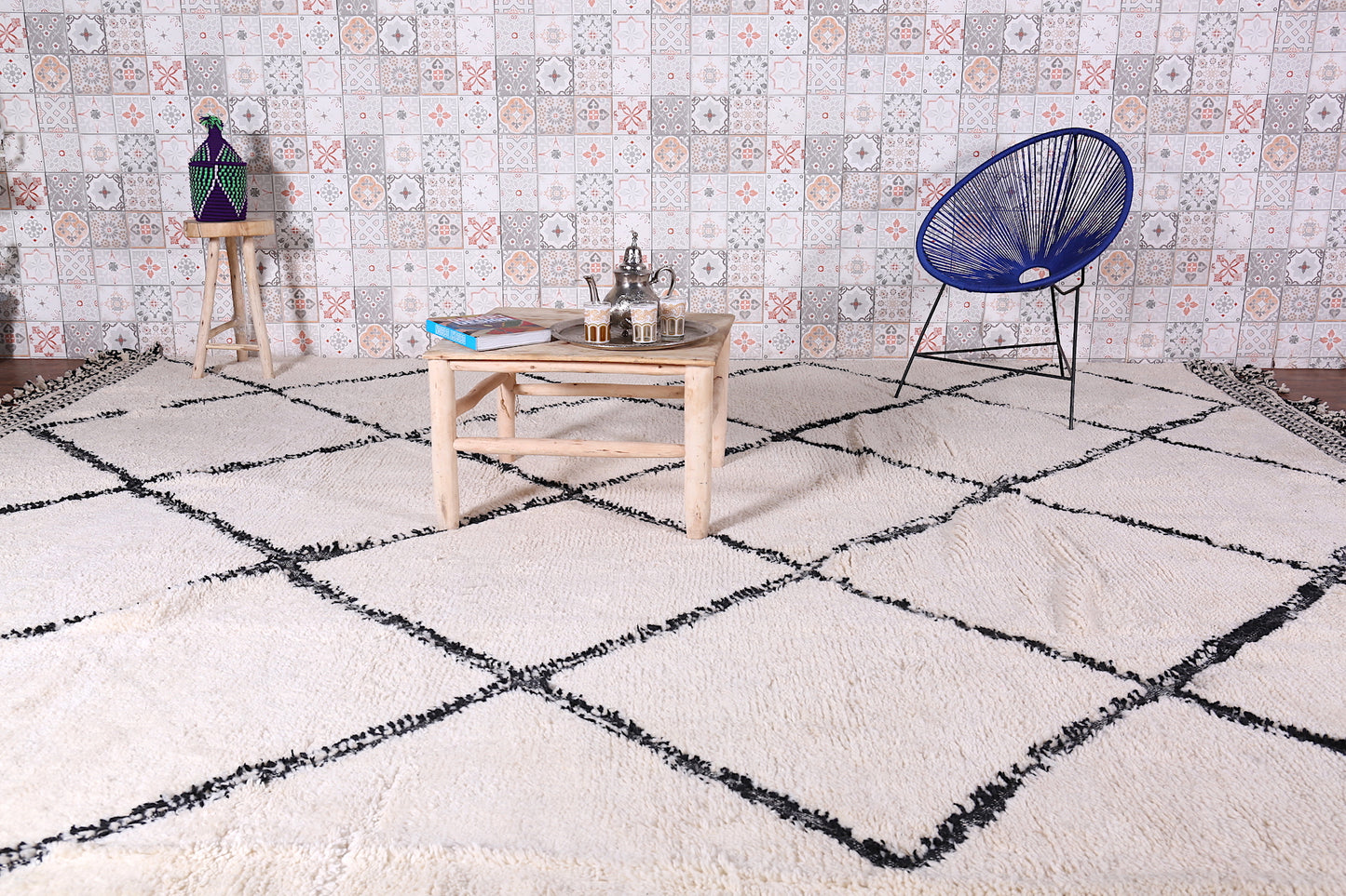 Custom beni ourain rug - Hand woven Moroccan berber carpet